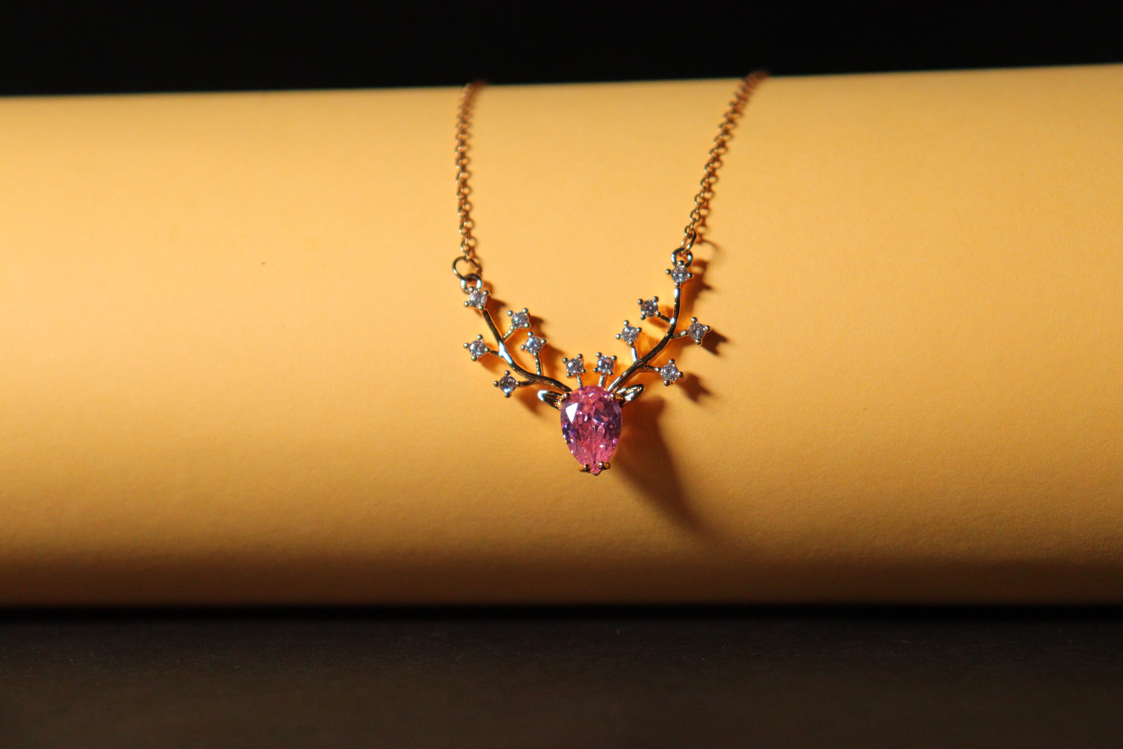 Blush Antler Elegance Necklace