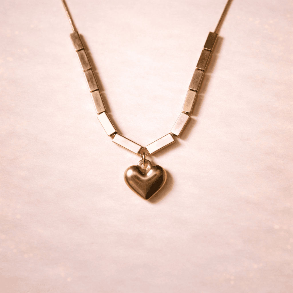Golden Bliss Heart Necklace