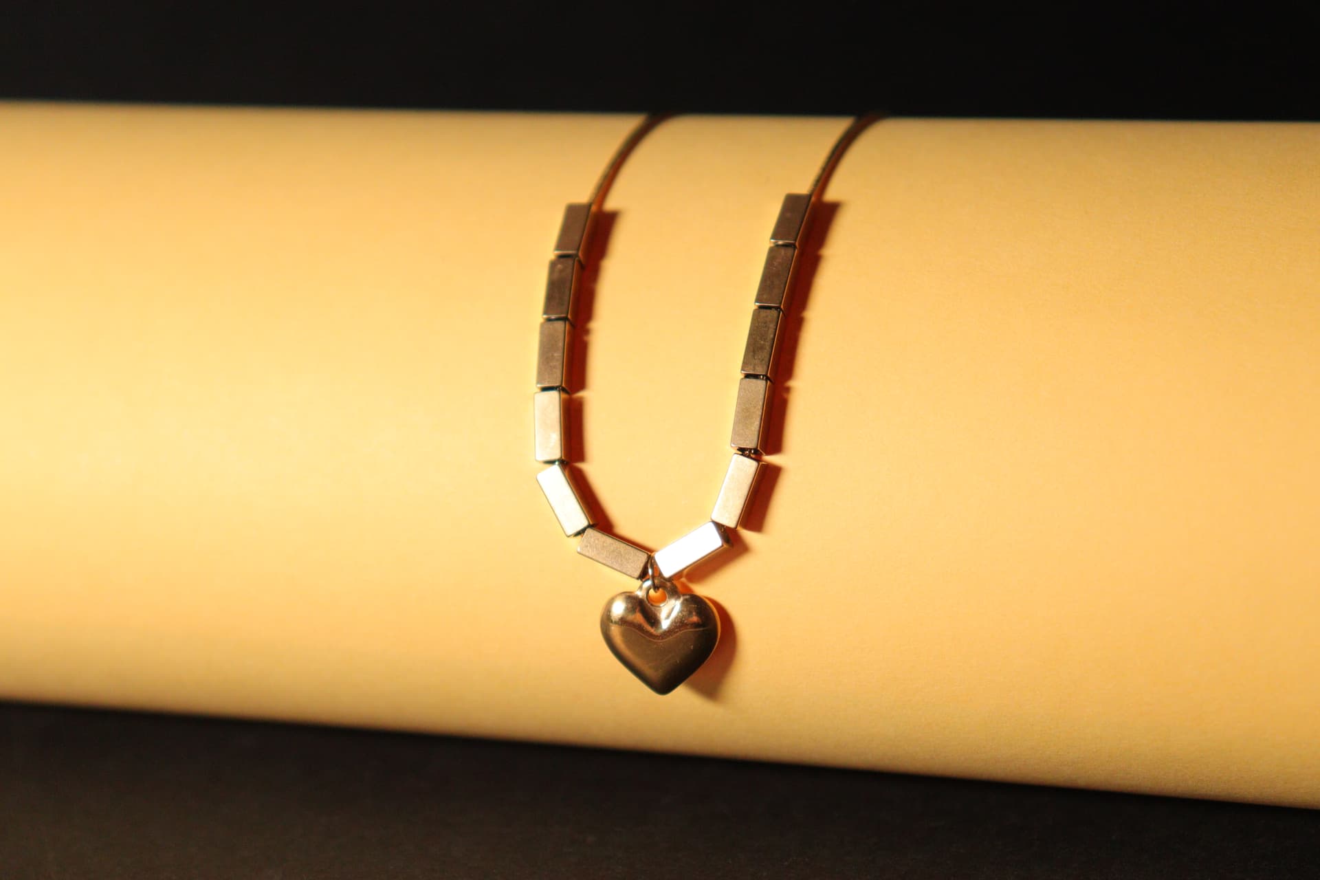 Golden Bliss Heart Necklace