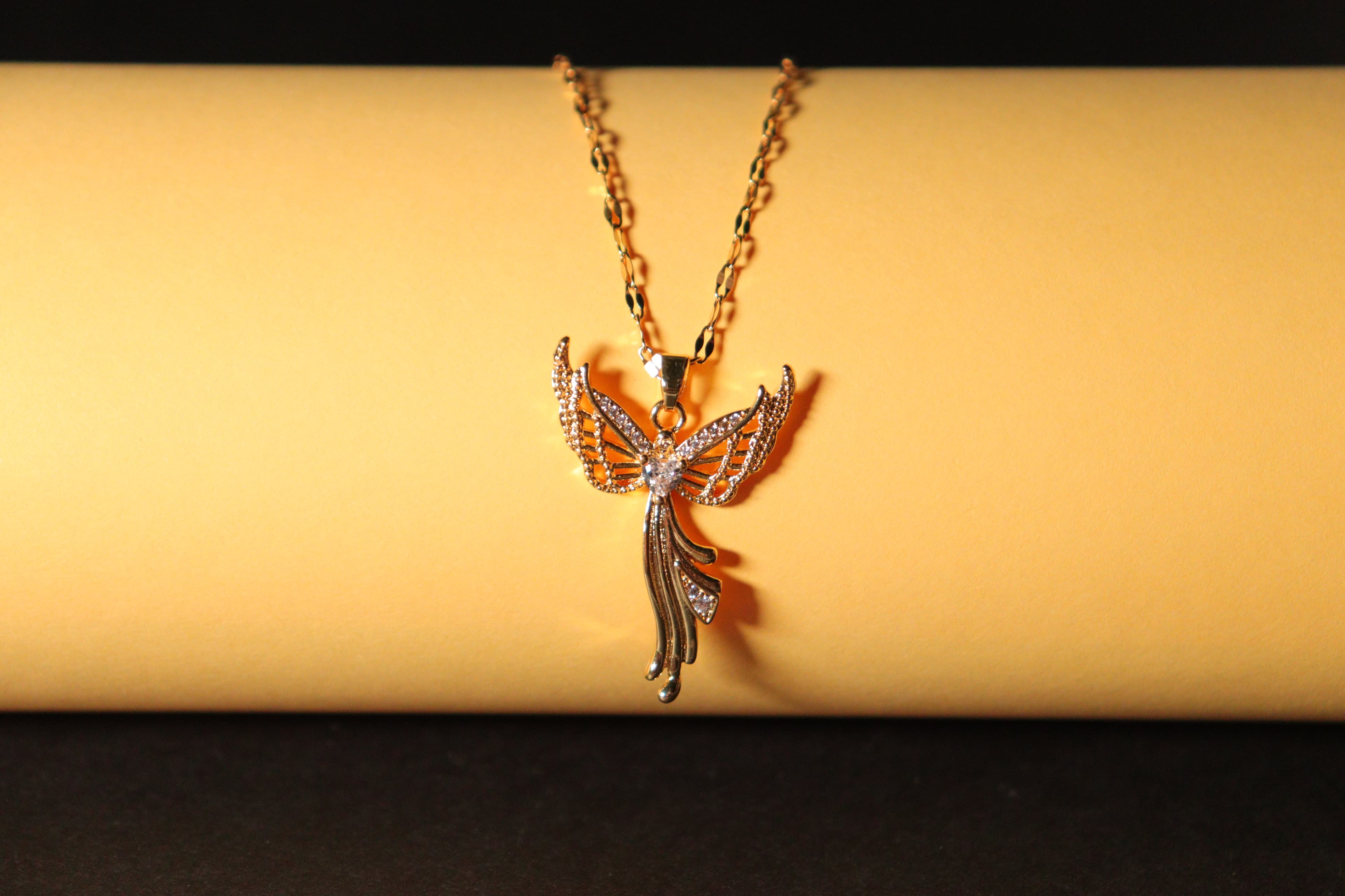 Seraphina Crystal Angel Necklace | Blink Jewellery