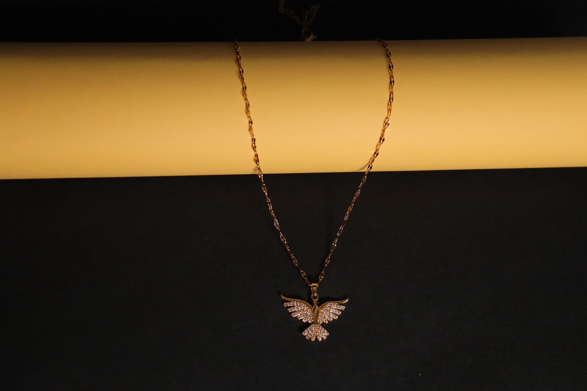 Celeste Crystal Wing Necklace