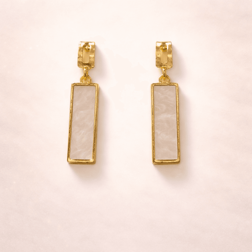Ivory Frame Earring | Blink Jewellery