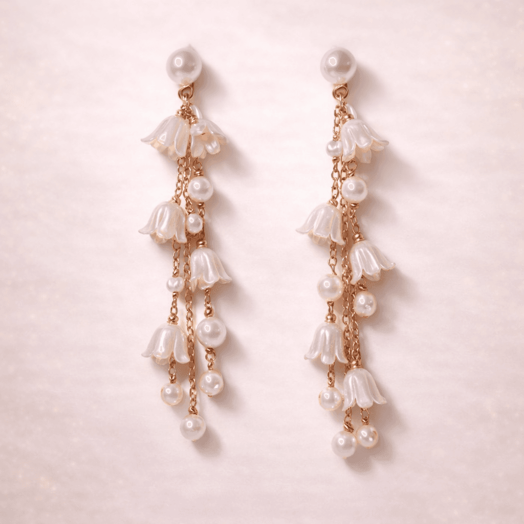 Ivory Cascade Earrings