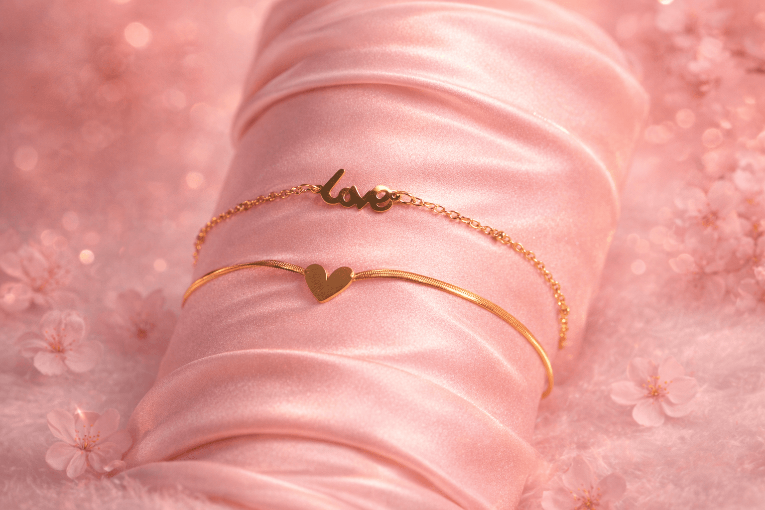 Golden Love Minimal Bracelet
