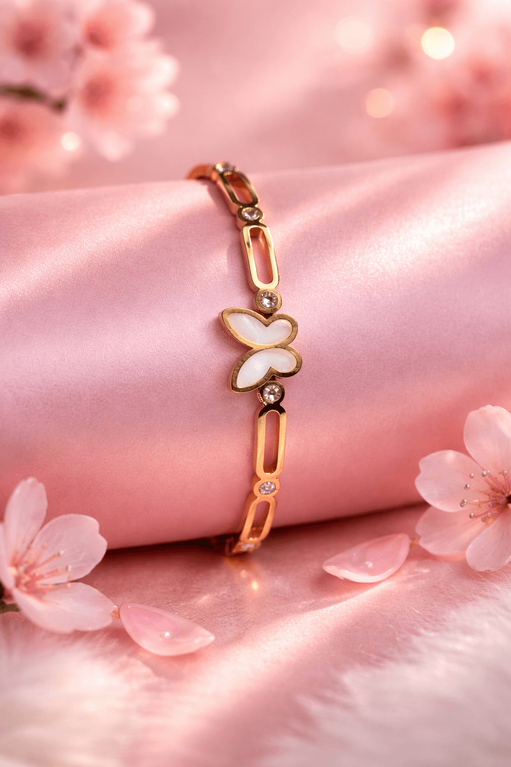 Pearl Flutter Crystal Bracelet