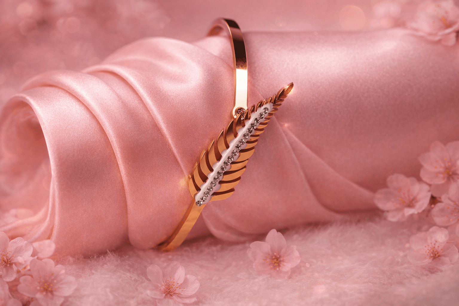 Crystal Feather Luxe Bracelet