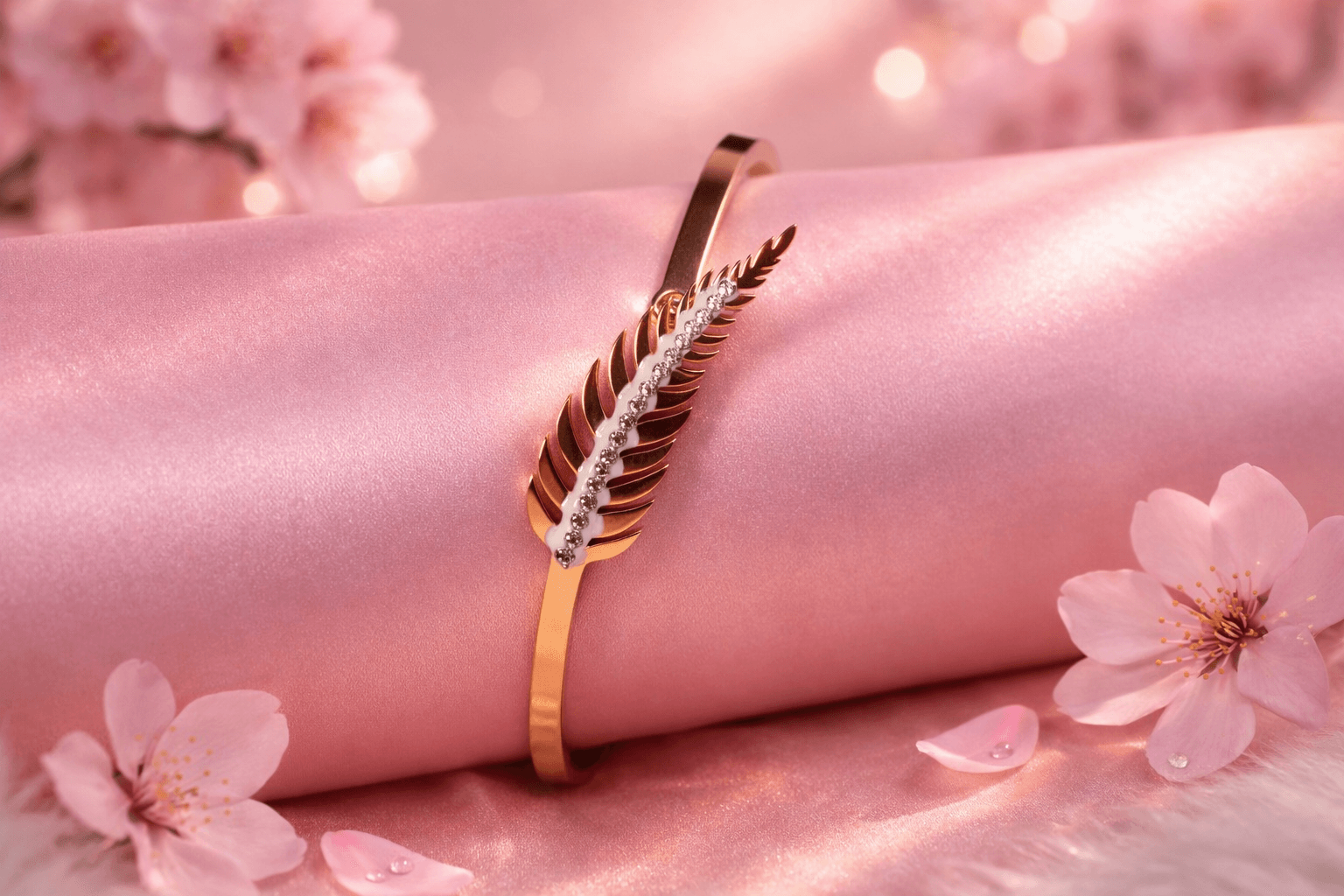 Crystal Feather Luxe Bracelet