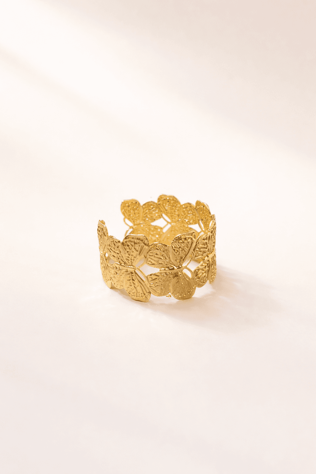 Golden Butterfly Bloom Cuff