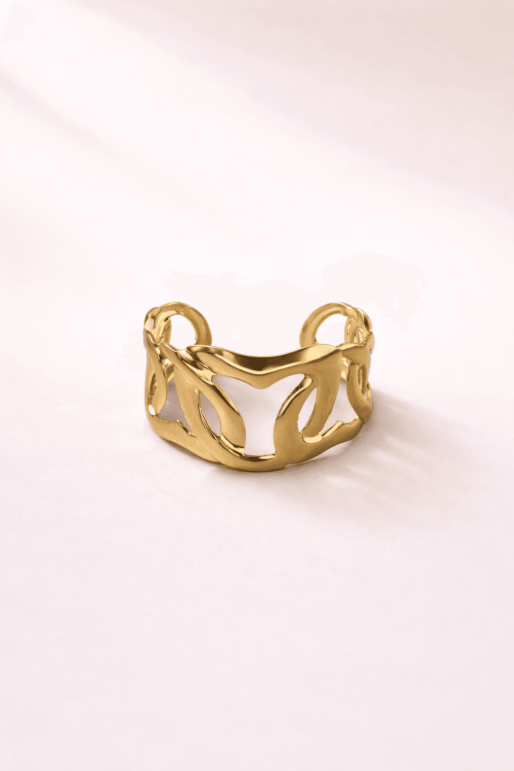 Aurora Sculpted Gold Cuff