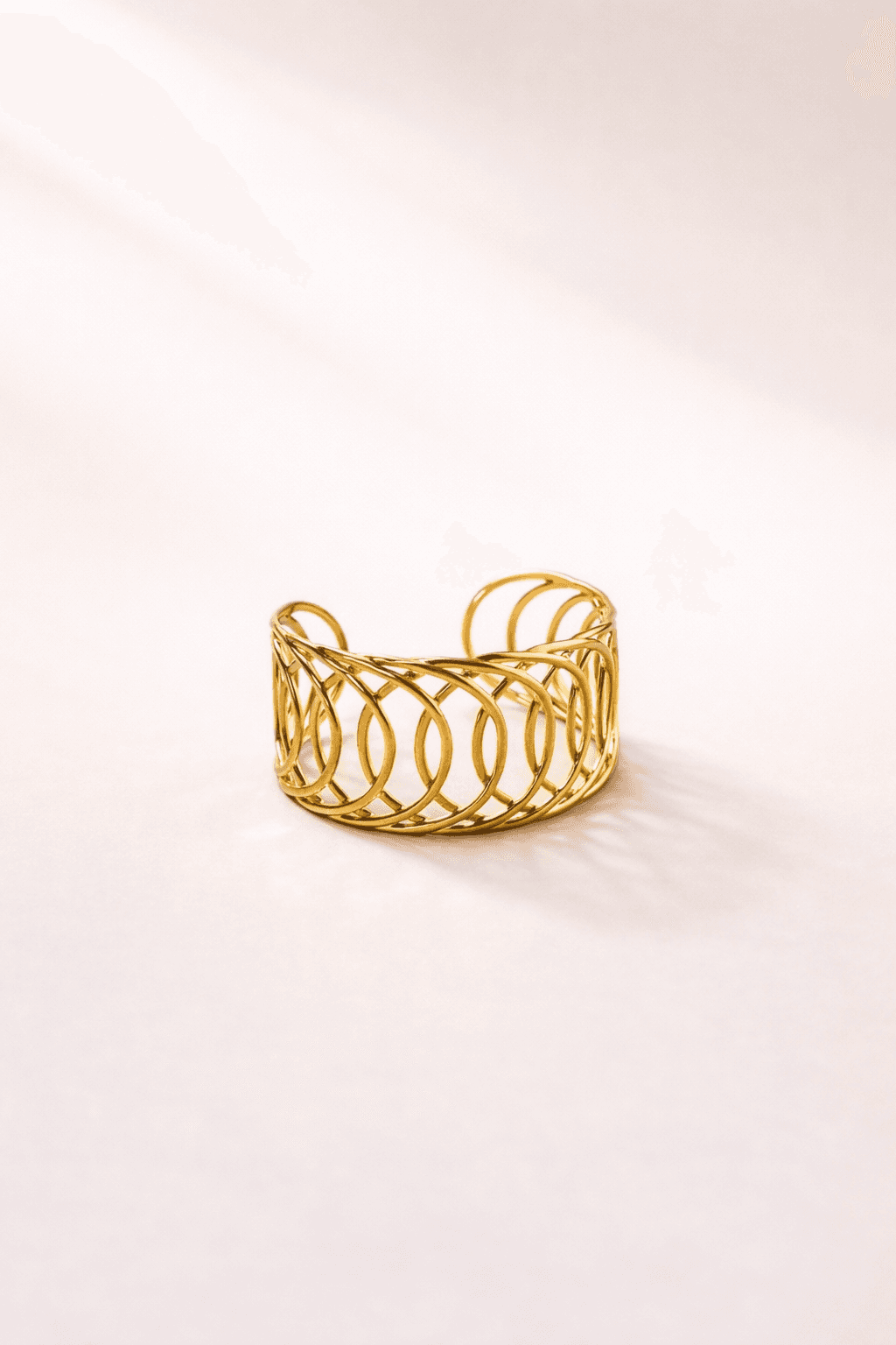 Infinity Loop Gold Cuff