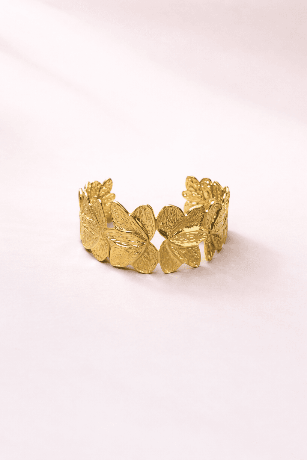 Butterfly Garden Gold Cuff