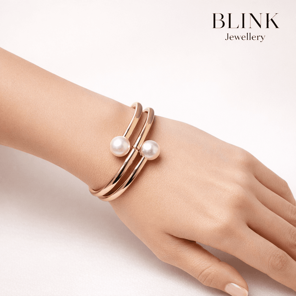 Double Pearl Layer Bracelet