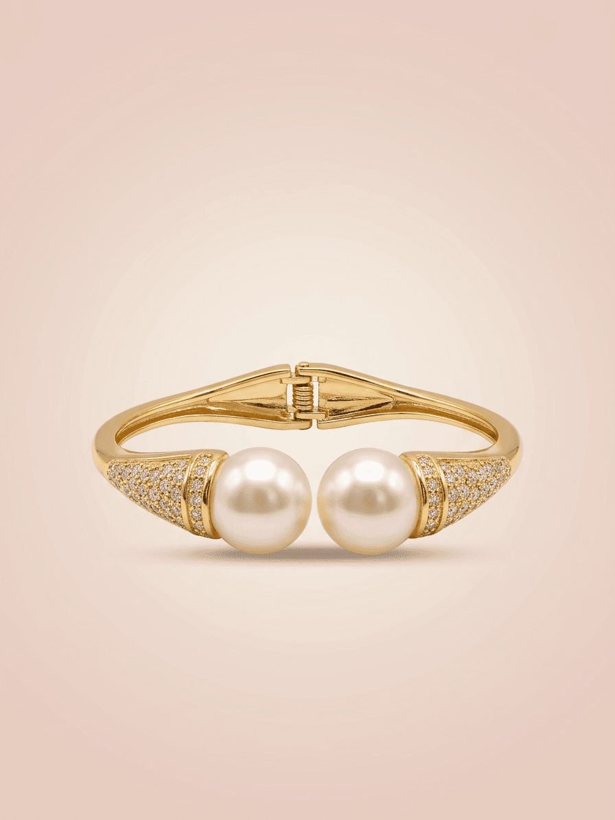 Royal Double Pearl Luxe Bracelet