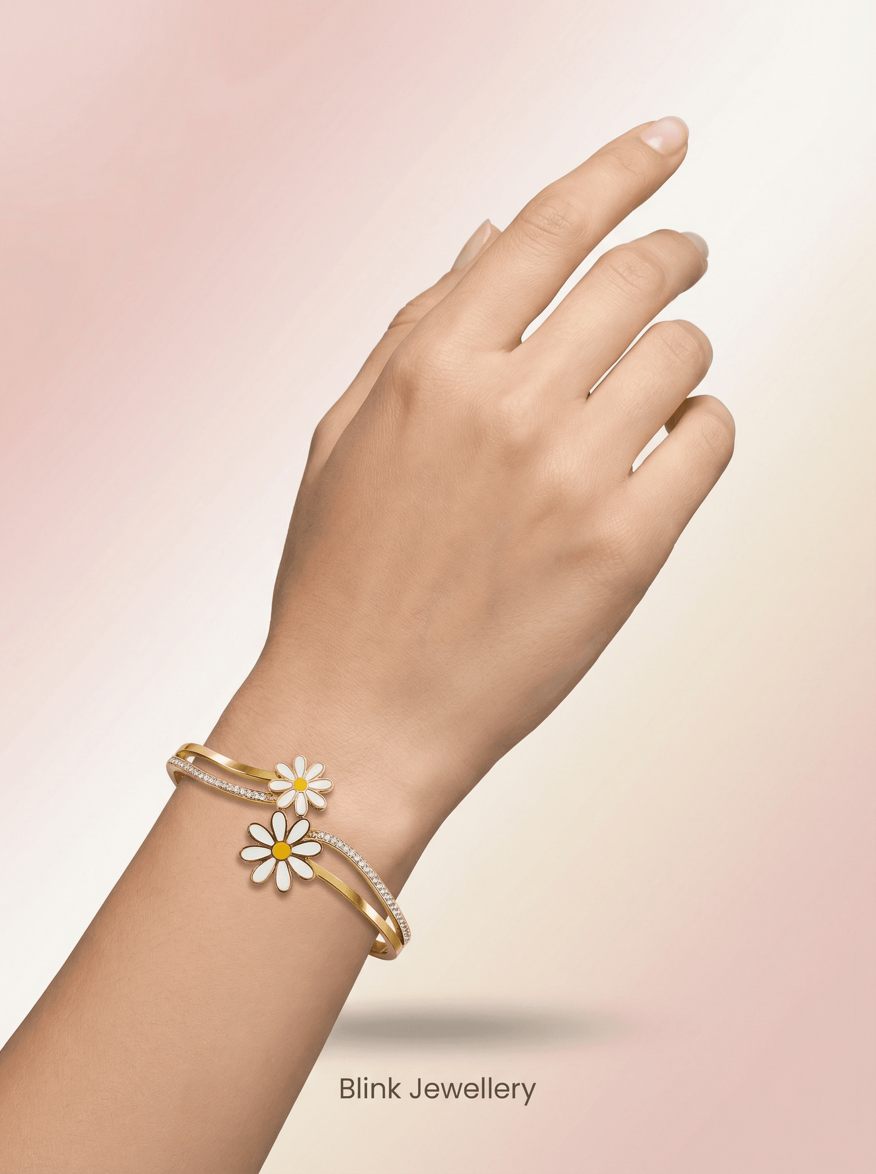 Daisy Bloom Crystal Bracelet