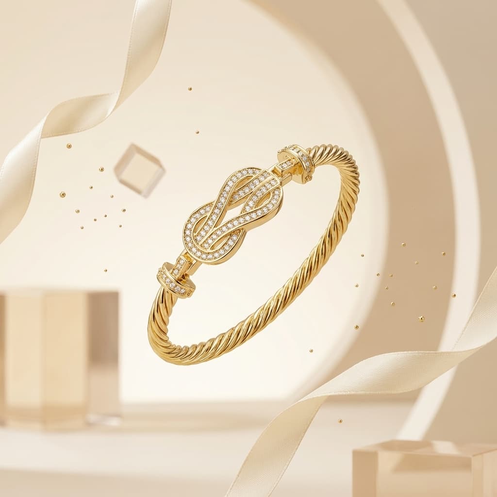 Infinity Twist Cuff Bracelet