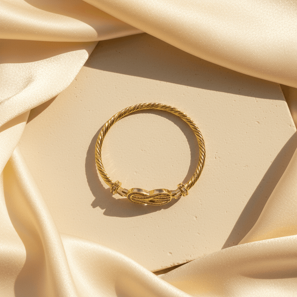 Infinity Twist Cuff Bracelet