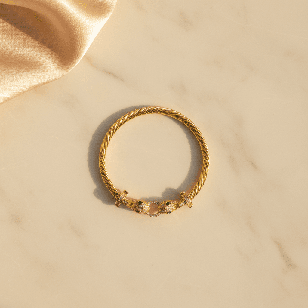 Serpent Embrace Cable Bracelet