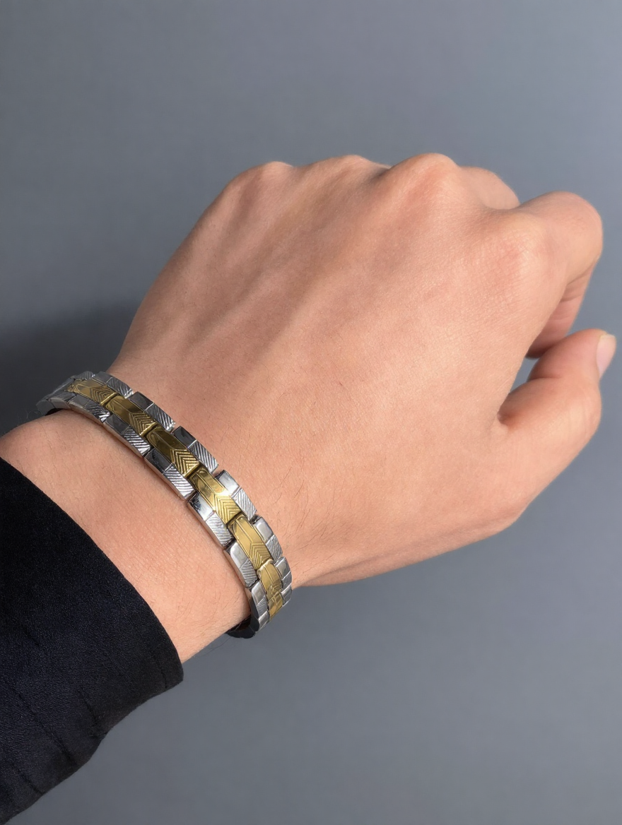 BLINK DualTone Chevron Link Bracelet