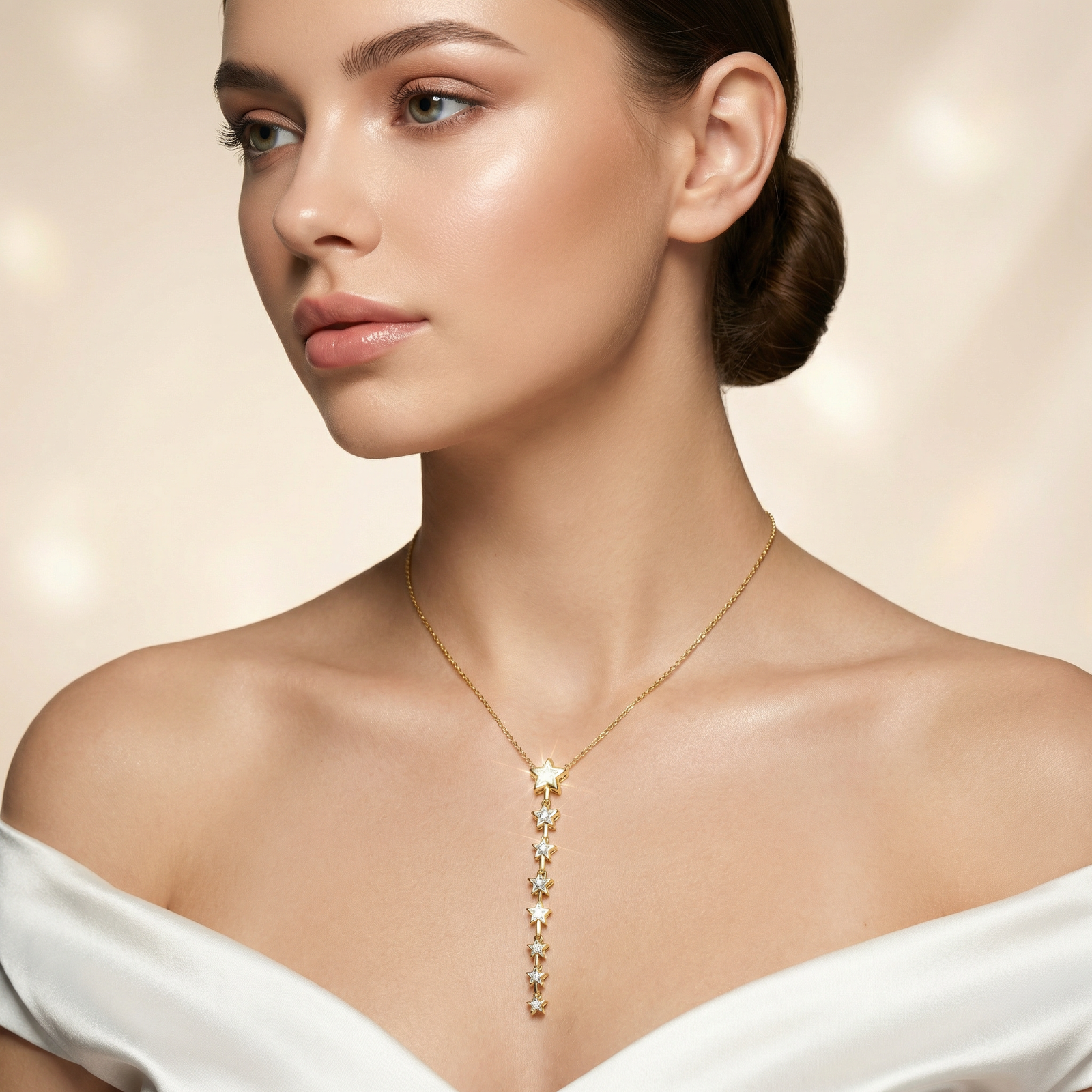 Celestial Star Drop Necklace