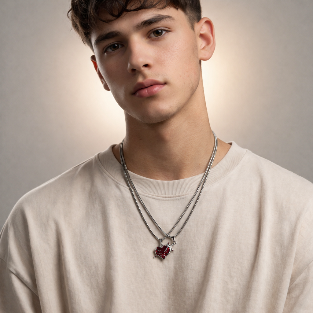 Blink Icon Pavé Pendant Necklace